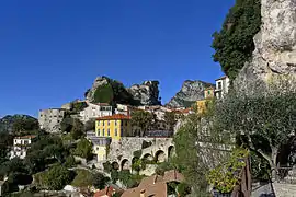 A view of the village from the bridge of Charles-Albert