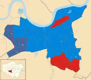 Wandsworth 2010 results map