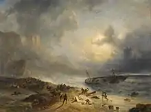W, Nuijen,Shipwreck on a Rocky Coast, 1837, oil on canvas, 154 x 206&nbsp;cm, Rijksmuseum