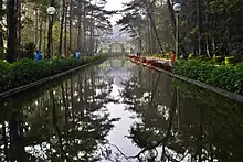 Wright Park in front of the Baguio Mansion