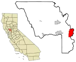 Location in Yolo County and the state of California